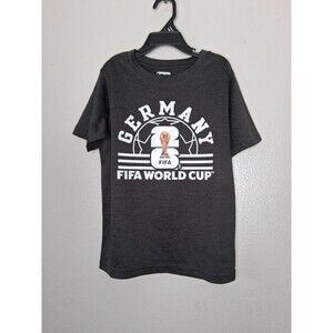 FIFA World Cup 2026 Germany Boys Small 6/7 Charcoal Soccer Graphic T-Shirt